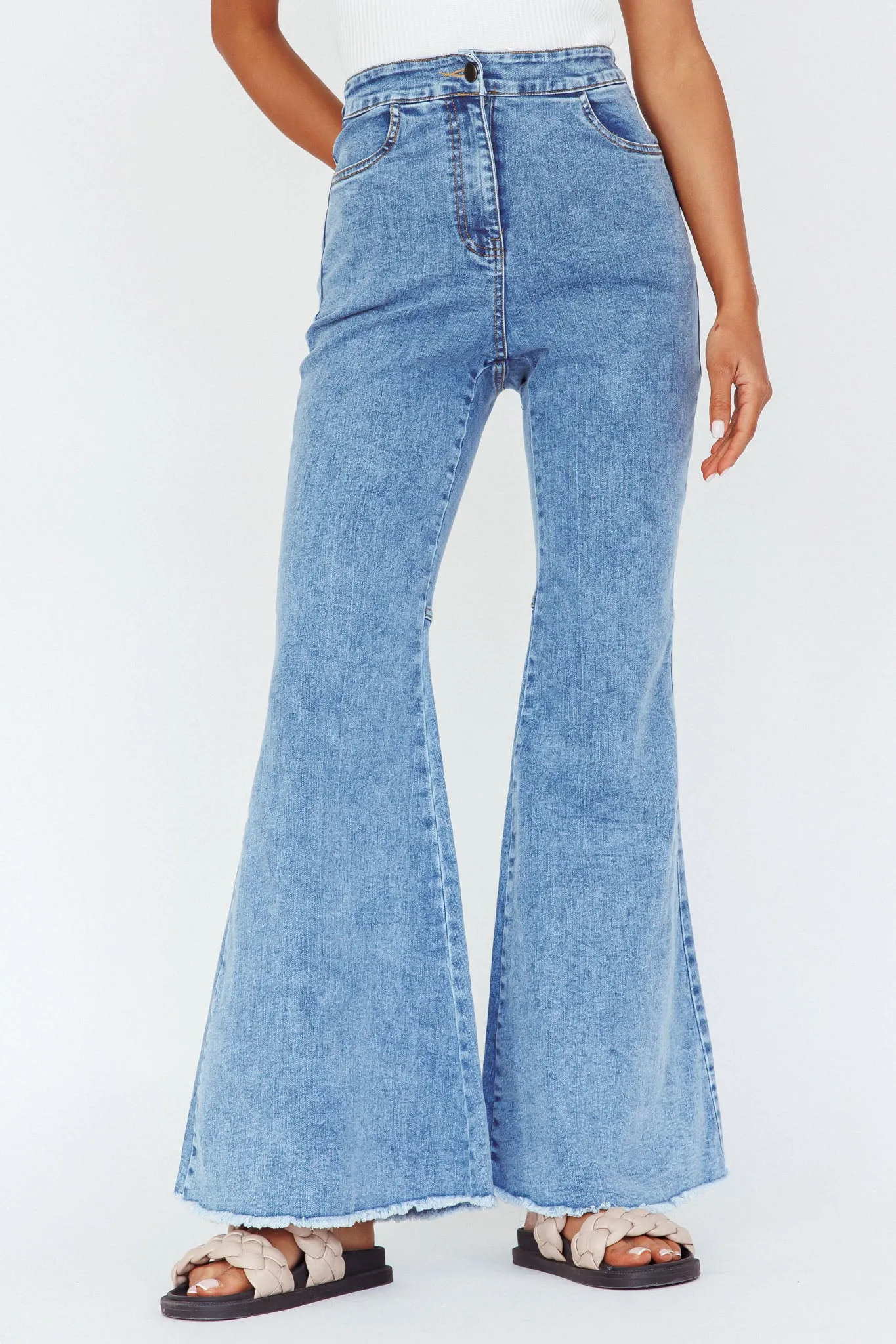 Mulholland Boot Cut Jeans Denim Blue