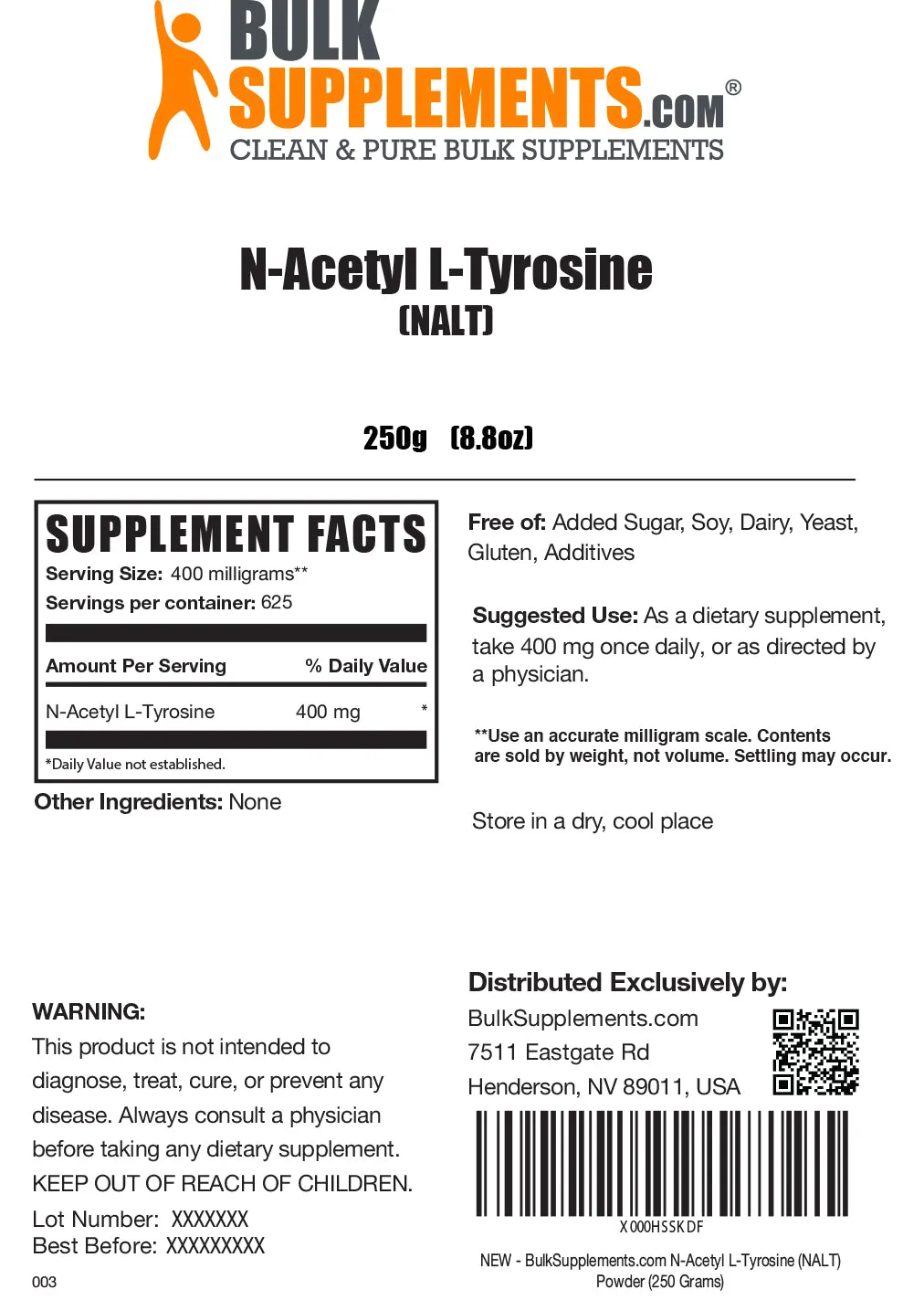 N-Acetyl L-Tyrosine (NALT) Powder