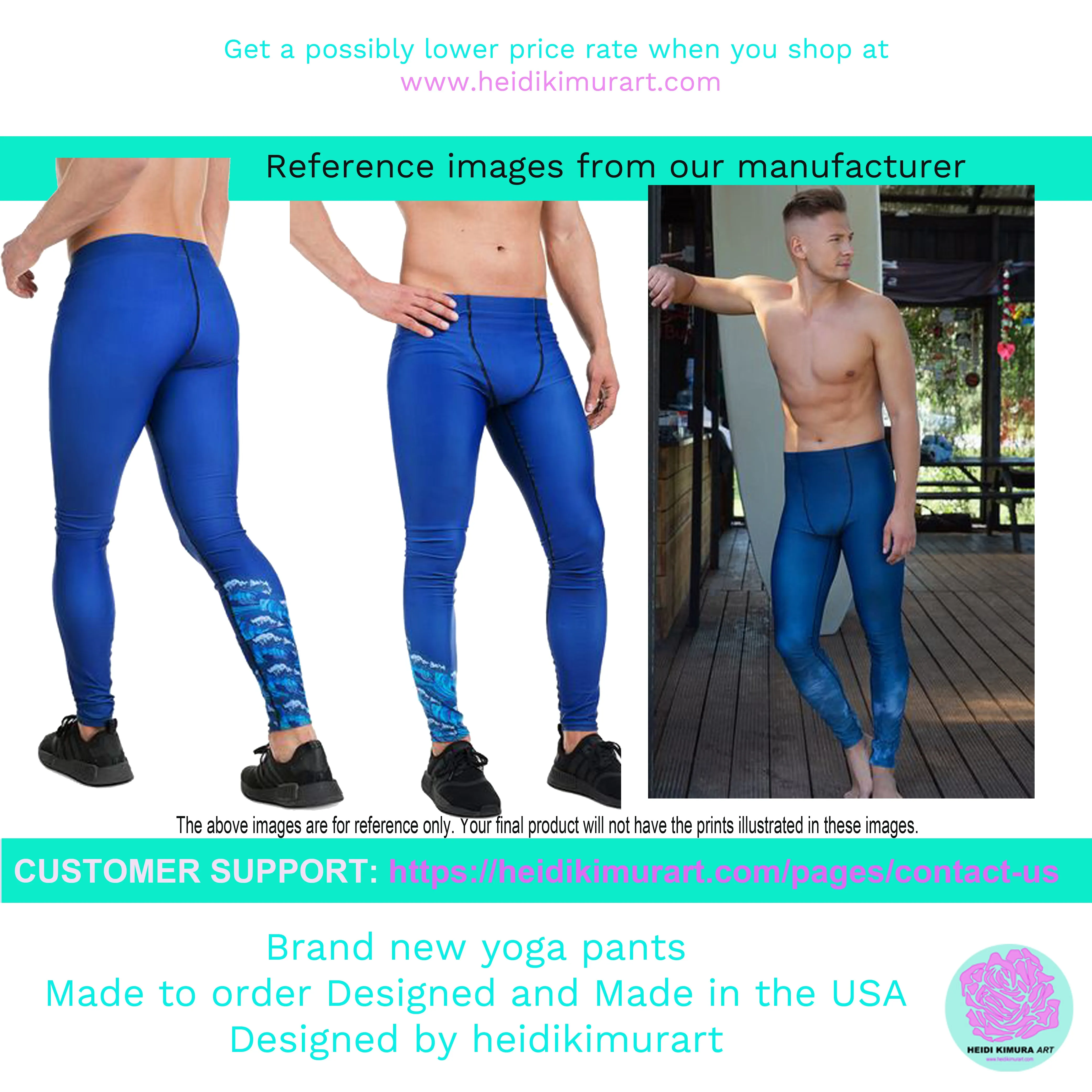 Neon Pink Meggings, Bright Cute Solid Color Pink Premium Quality Men's Running Leggings Run Tights - Made in USA/EU