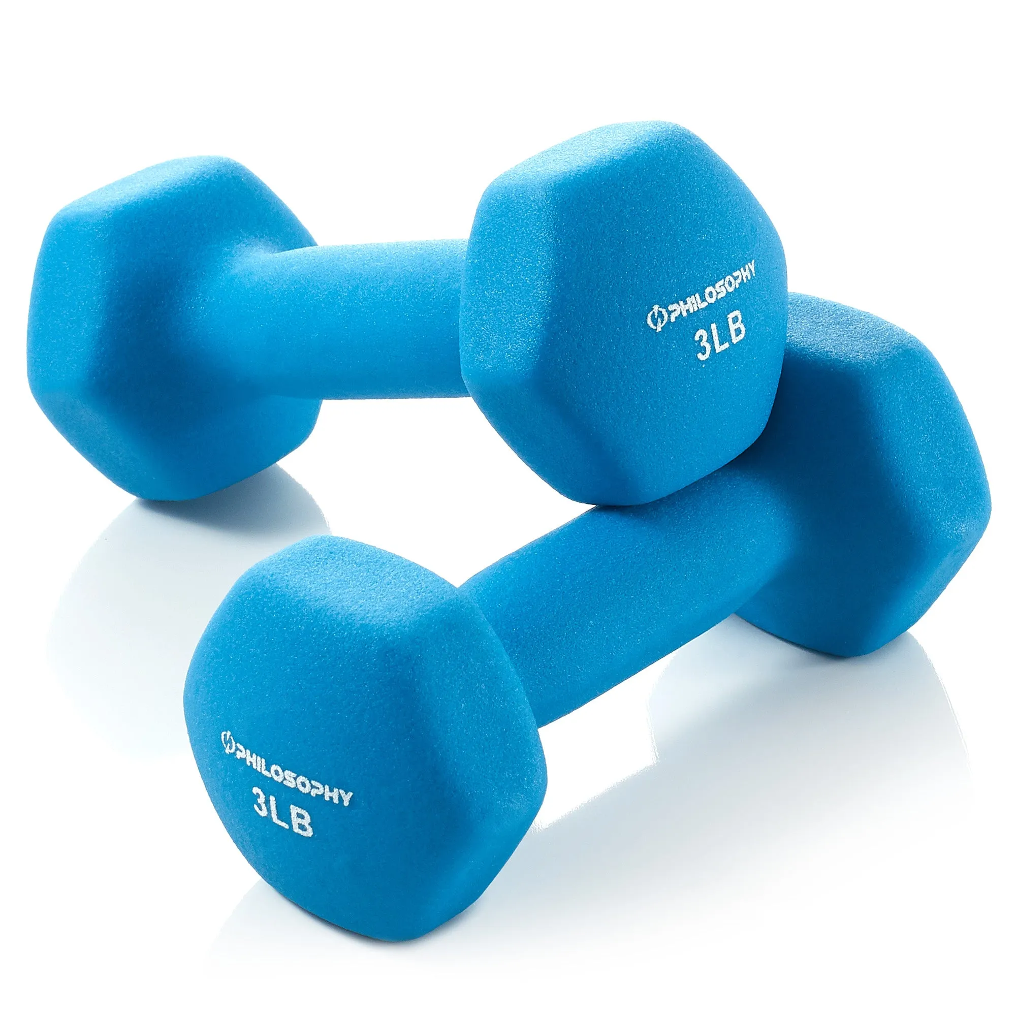 Neoprene Dumbbell Hexagon Hand Weights, Set of 2 - Strength Training