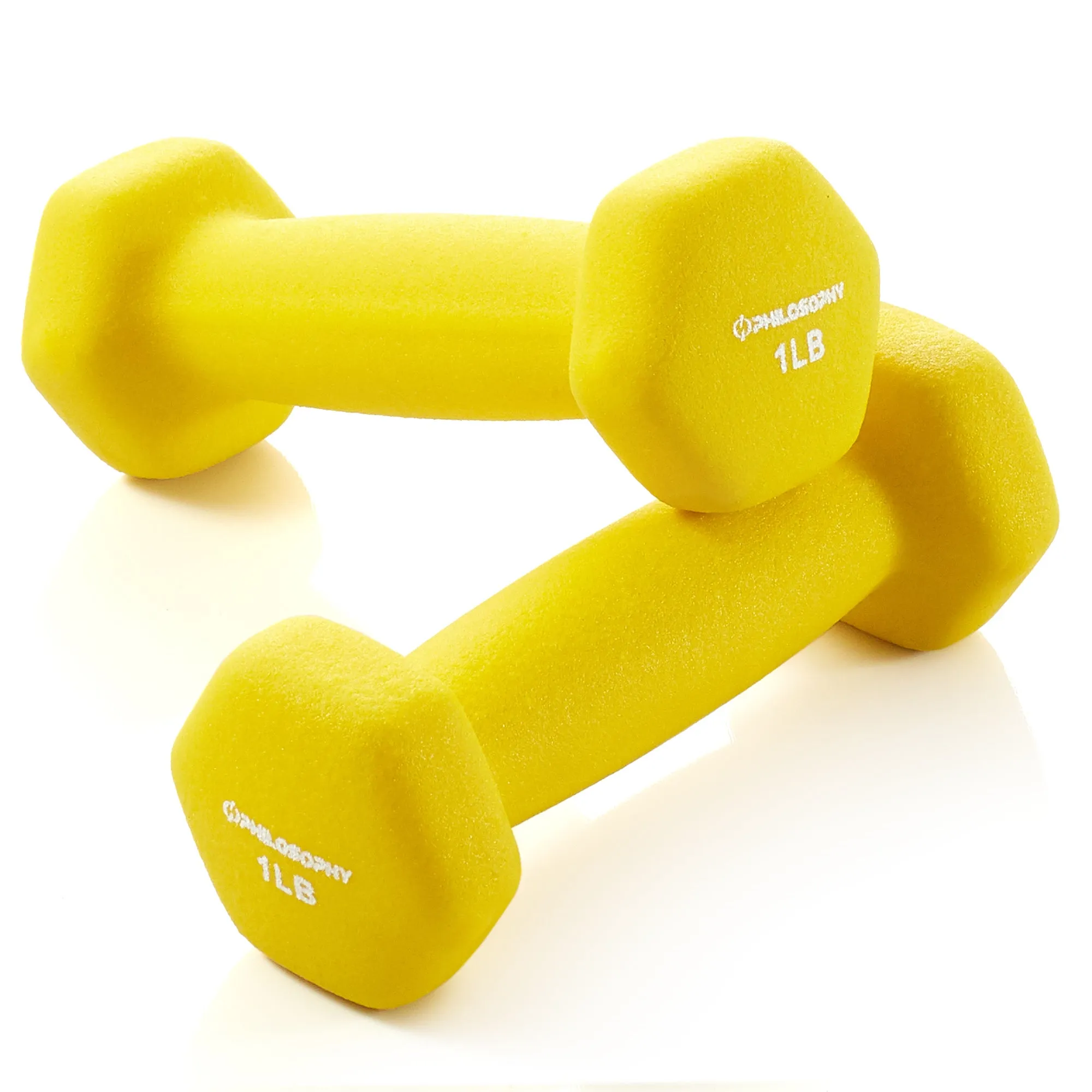 Neoprene Dumbbell Hexagon Hand Weights, Set of 2 - Strength Training