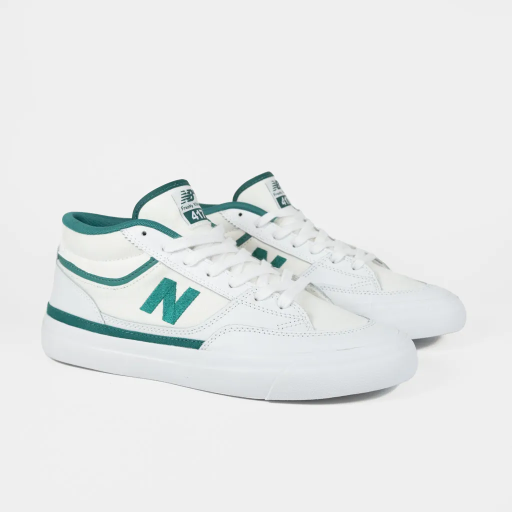 New Balance Numeric - 417 Franky Villani Shoes - White / Vintage Teal