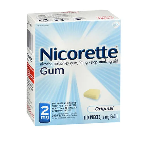 Nicorette Stop Smoking Aid Gum Original 110 each By Nicorette