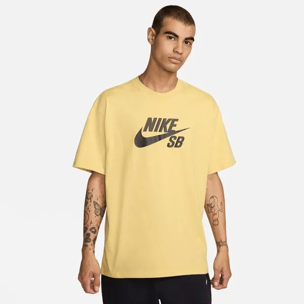 Nike SB Logo Skate Tee Saturn Gold