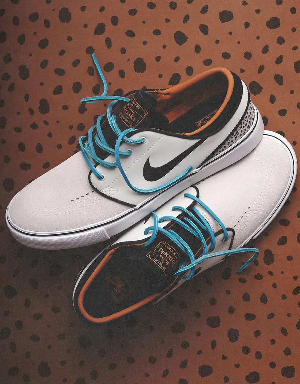 Nike SB 'Safari Electric Pack' Zoom Janoski OG  Skate Shoes - Phantom/Chlorine Blue-Black