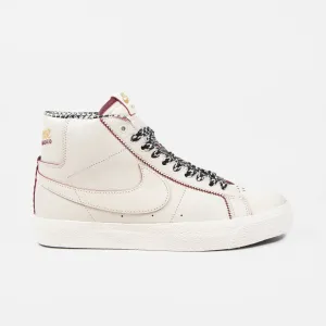 Nike SB - Welcome Madrid Blazer Mid Shoes - Sail / Dark Beetroot / White