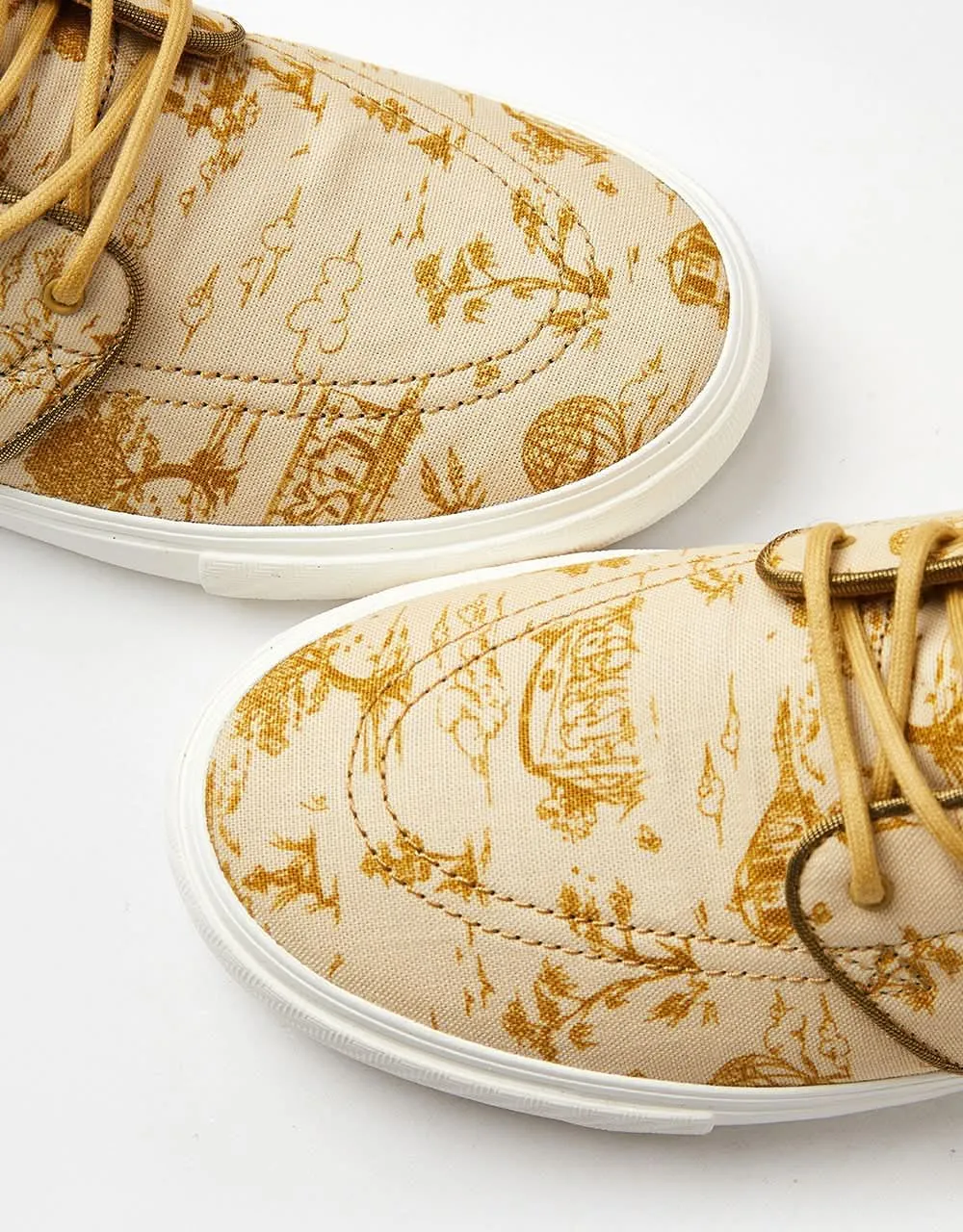 Nike SB Zoom Janoski OG  Premium Skate Shoes - Sesame/Flt Gold-Bronzine-Sail-Court Blue-Gum Lt Brown