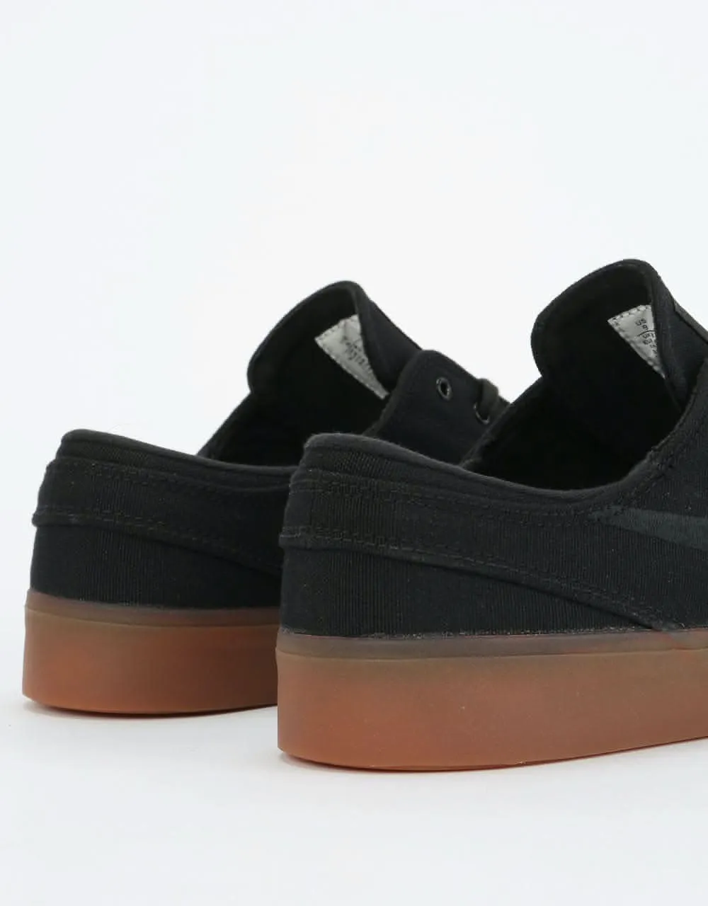 Nike SB Zoom Stefan Janoski Canvas RM Skate Shoes - Black/Black-Gum Li