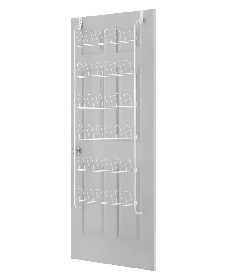 Over the Door Shoe Rack - White