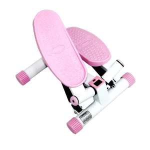 Pink Adjustable Twist Stepper Step Machine w/ LCD Monitor