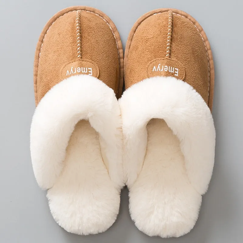 Plush Winter Warm Women House Slippers