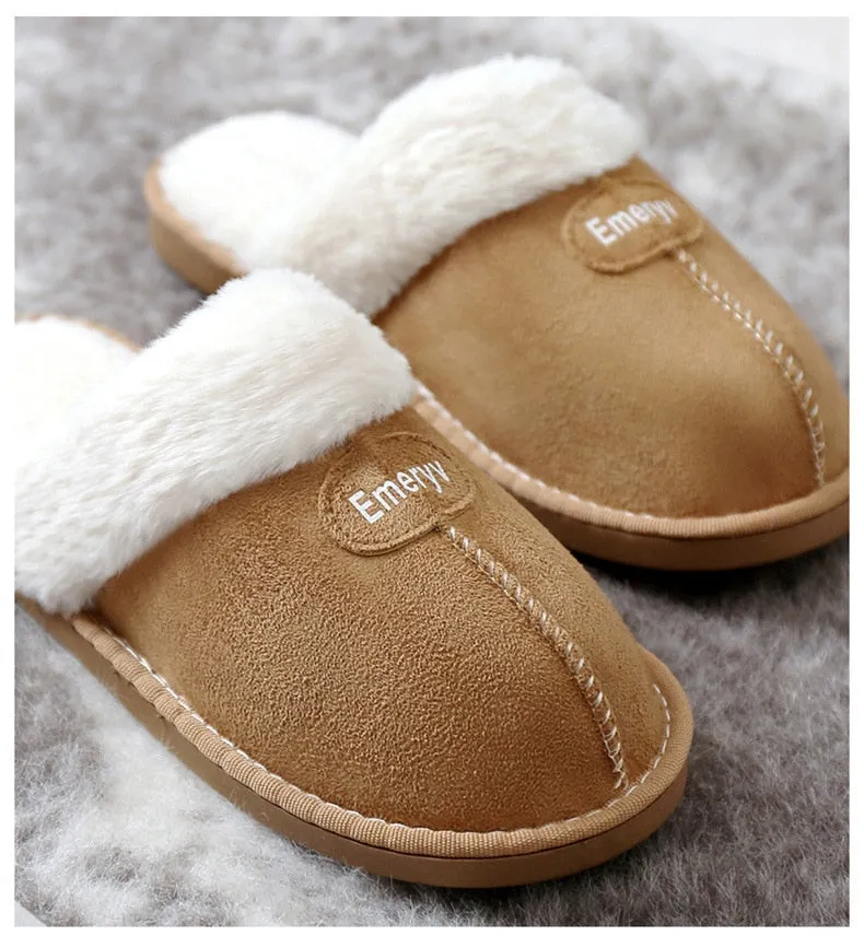 Plush Winter Warm Women House Slippers