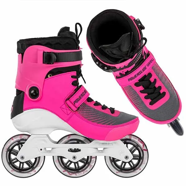 🔥Powerslide Swell Electric Pink 100 - 3D Adapt Skates