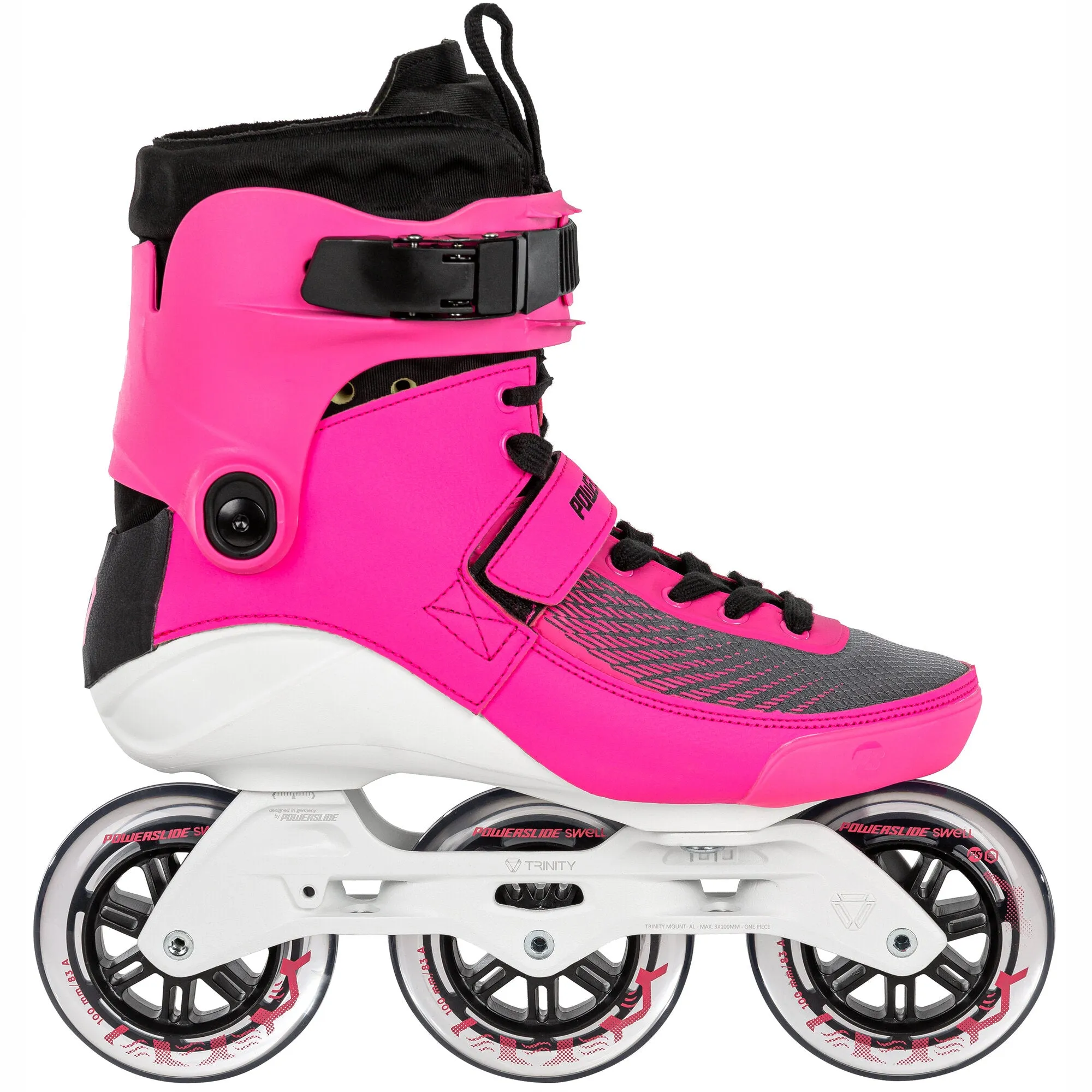 🔥Powerslide Swell Electric Pink 100 - 3D Adapt Skates