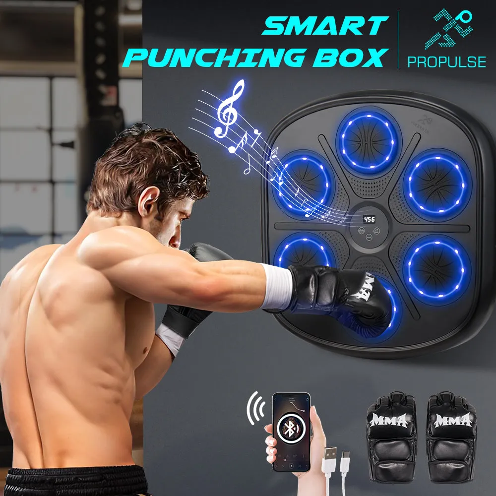 ProPulse Smart Punching Boxing Electronic Music Machine 9 Speeds with Box Gloves