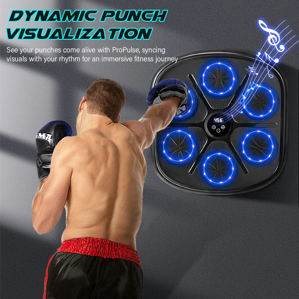 ProPulse Smart Punching Boxing Electronic Music Machine 9 Speeds with Box Gloves