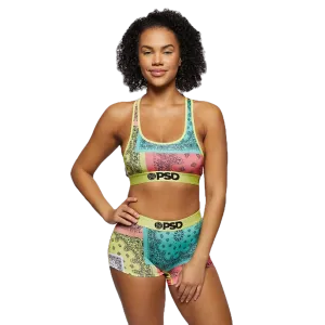 PSD "Brights Patchwork" Sports Bra