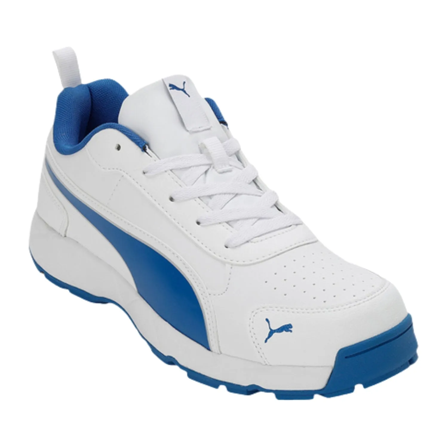 Puma Cricket Shoes, Classic Cat -  White/Blue