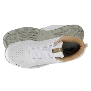 Puma Cricket Shoes, Classic-Cat - White/Mettallic Gold