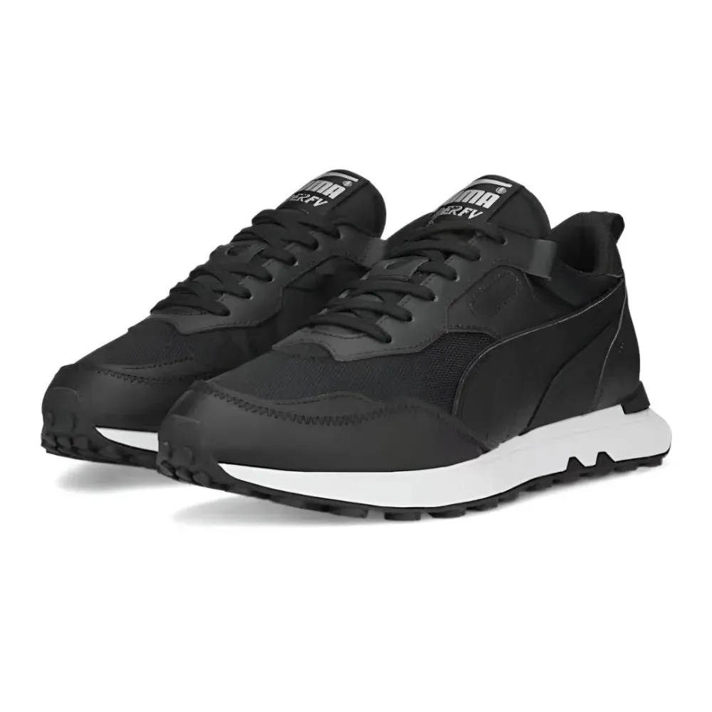 PUMA Rider FV Leather Unisex Sneakers 387172-01-BLK