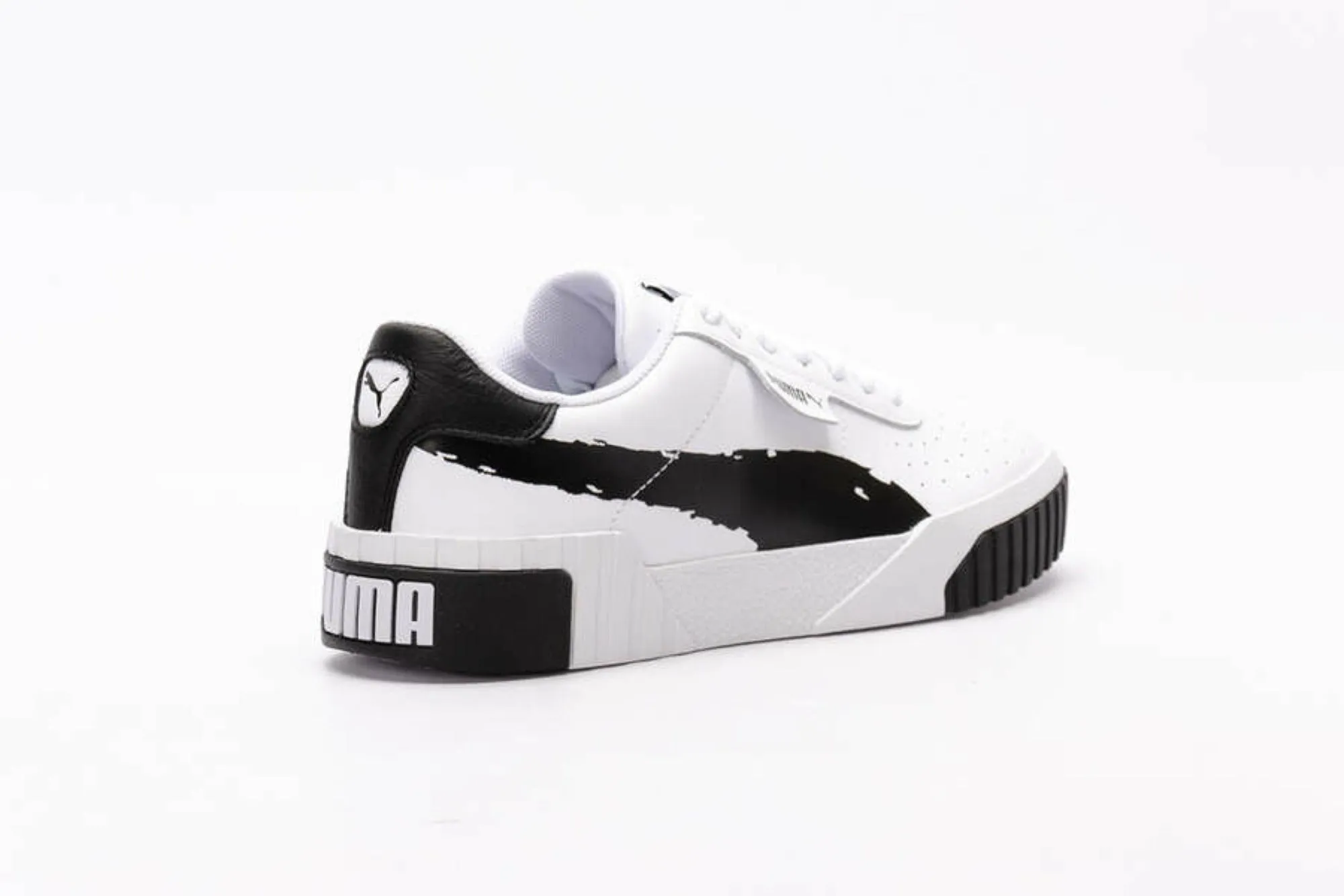 Puma scarpa sneakers da donna Cali Brushed 373896 01 bianco nero