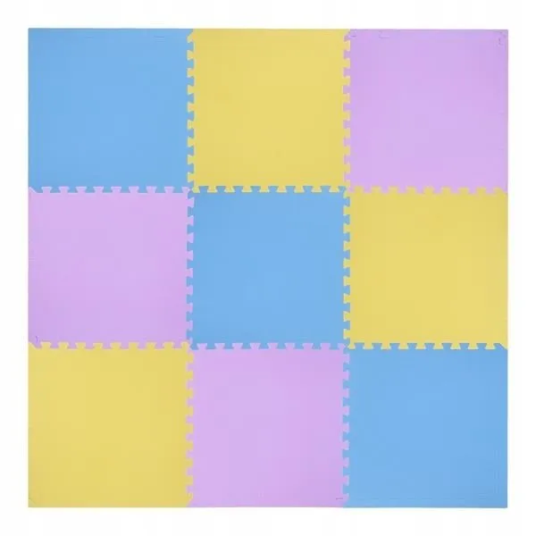 Puzzle Mat Multipack One Fitness Mp10 Yellow-Blue-Purple