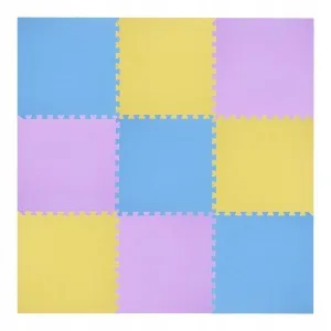 Puzzle Mat Multipack One Fitness Mp10 Yellow-Blue-Purple