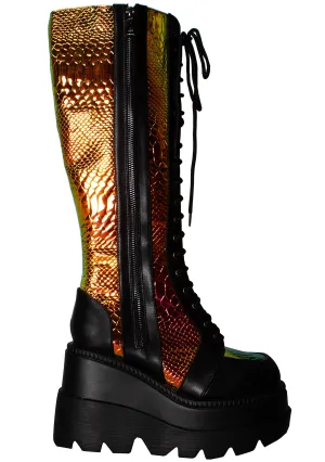 Radioactive Hi Black Platform Boots