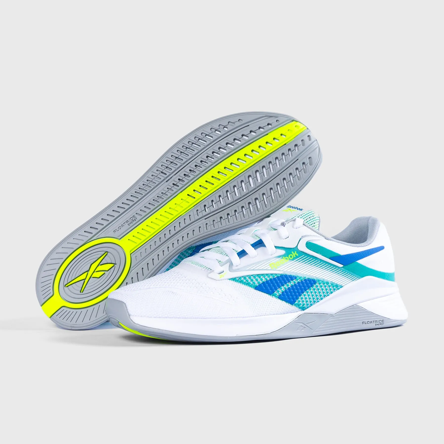 REEBOK - NANO X4 - MEN'S - WHITE/UNLEASHED GREEN/GREY