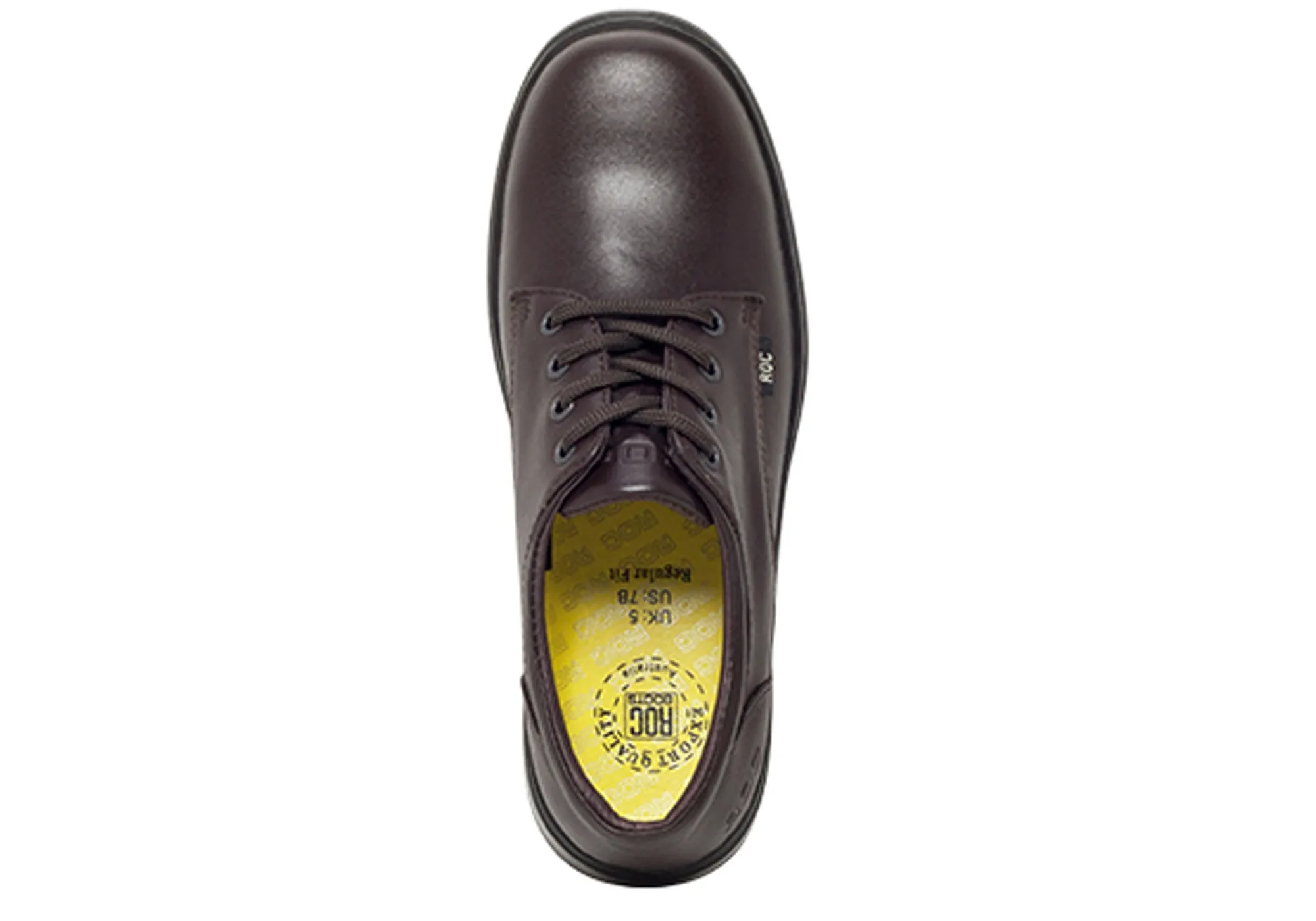 ROC Larrikin Senior Older Girls/Ladies Brown School Shoes