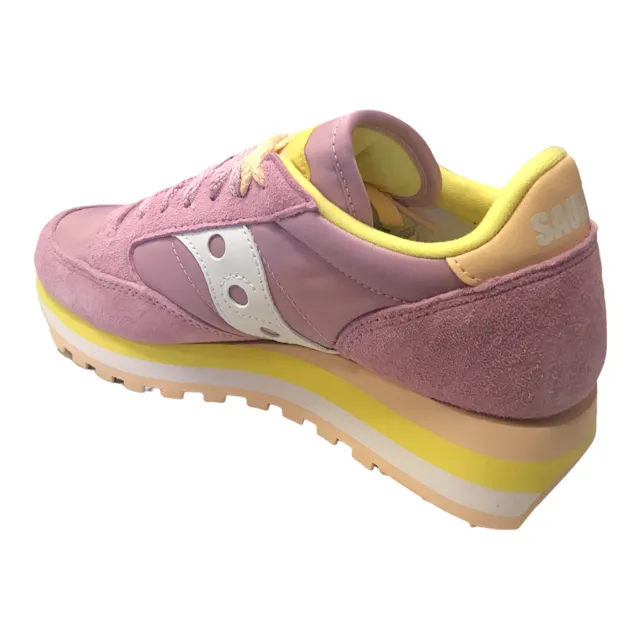 Saucony Original scarpa sneakers da donna Jazz Triple S60530-18 rosa giallo