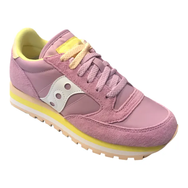 Saucony Original scarpa sneakers da donna Jazz Triple S60530-18 rosa giallo