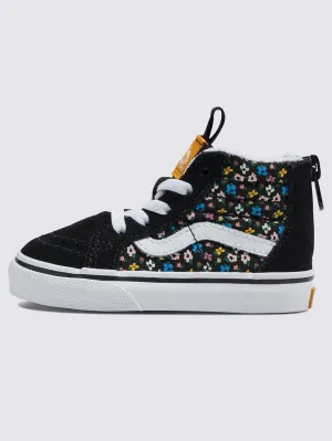 Sk8-Hi Disty Floral Black/Multi Shoes (Little Kids)