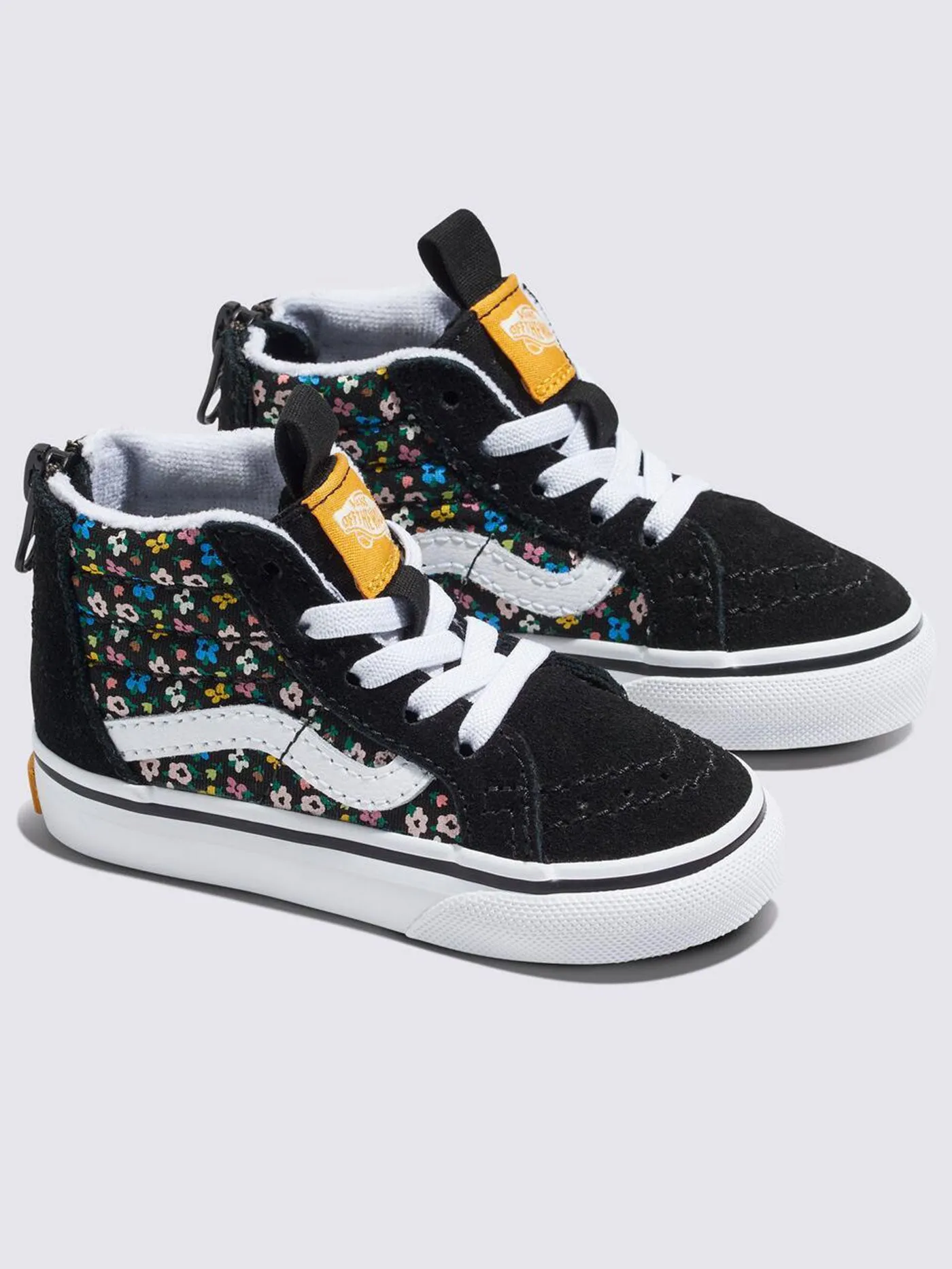 Sk8-Hi Disty Floral Black/Multi Shoes (Little Kids)