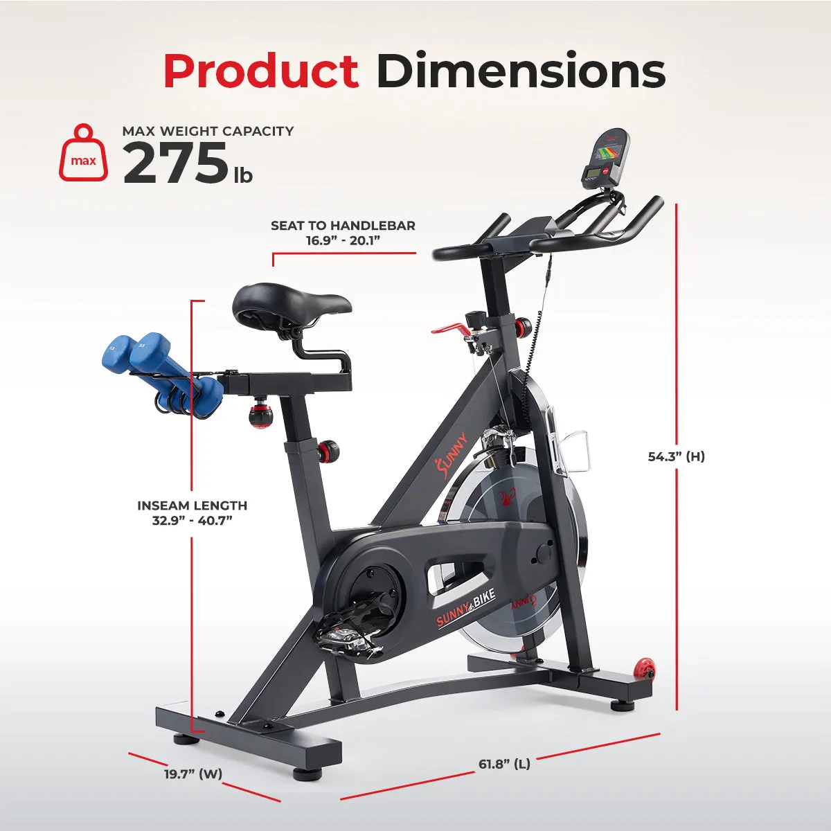 Smart Pro Belt Drive Indoor Cycling Exercise Bike