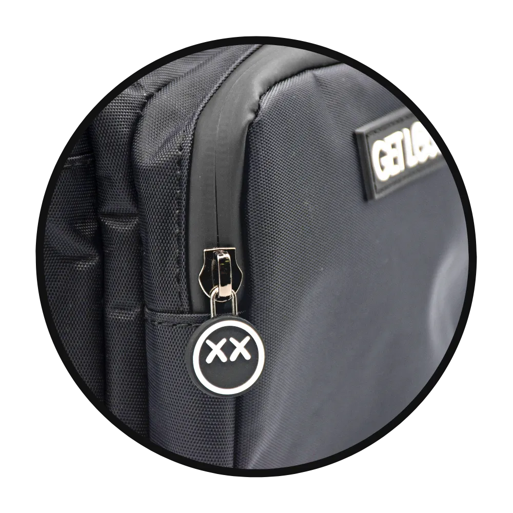 Smell-Proof Premium Shoulder Bag by GET LOST - Black