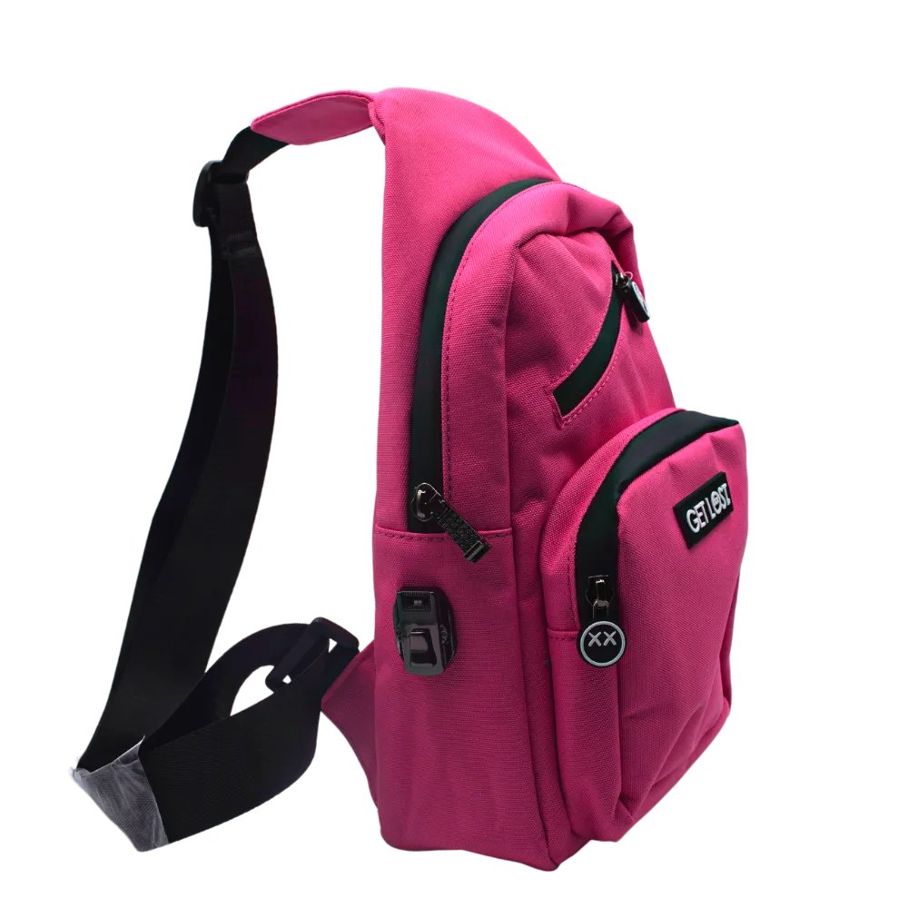 Smell-Proof Premium Shoulder Bag by GET LOST - Pink