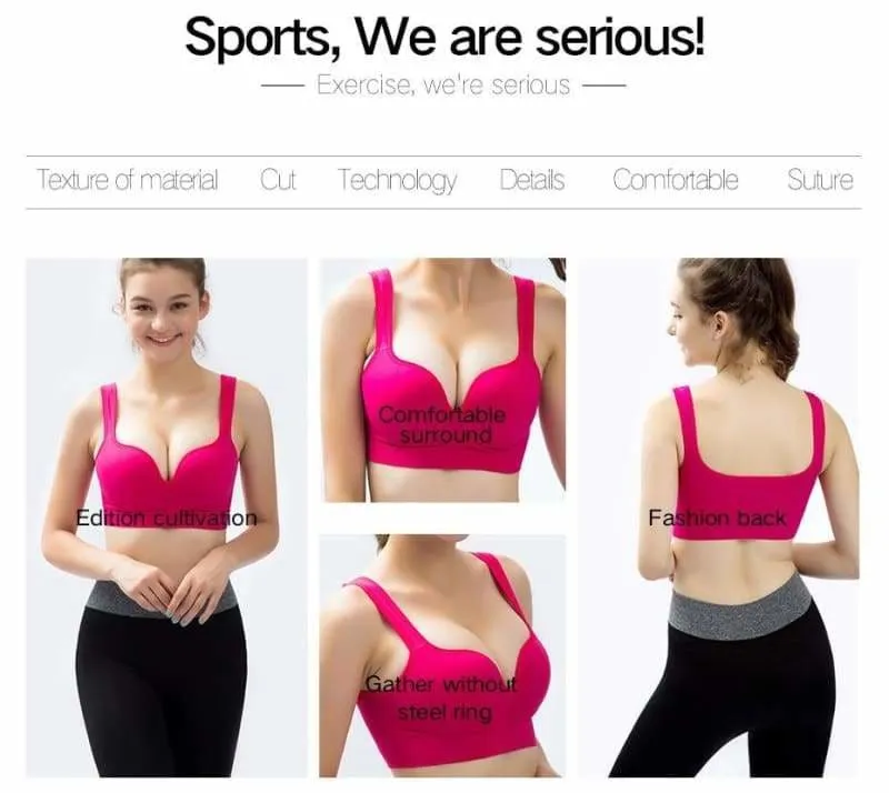 Sports Bra Yoga Fitness