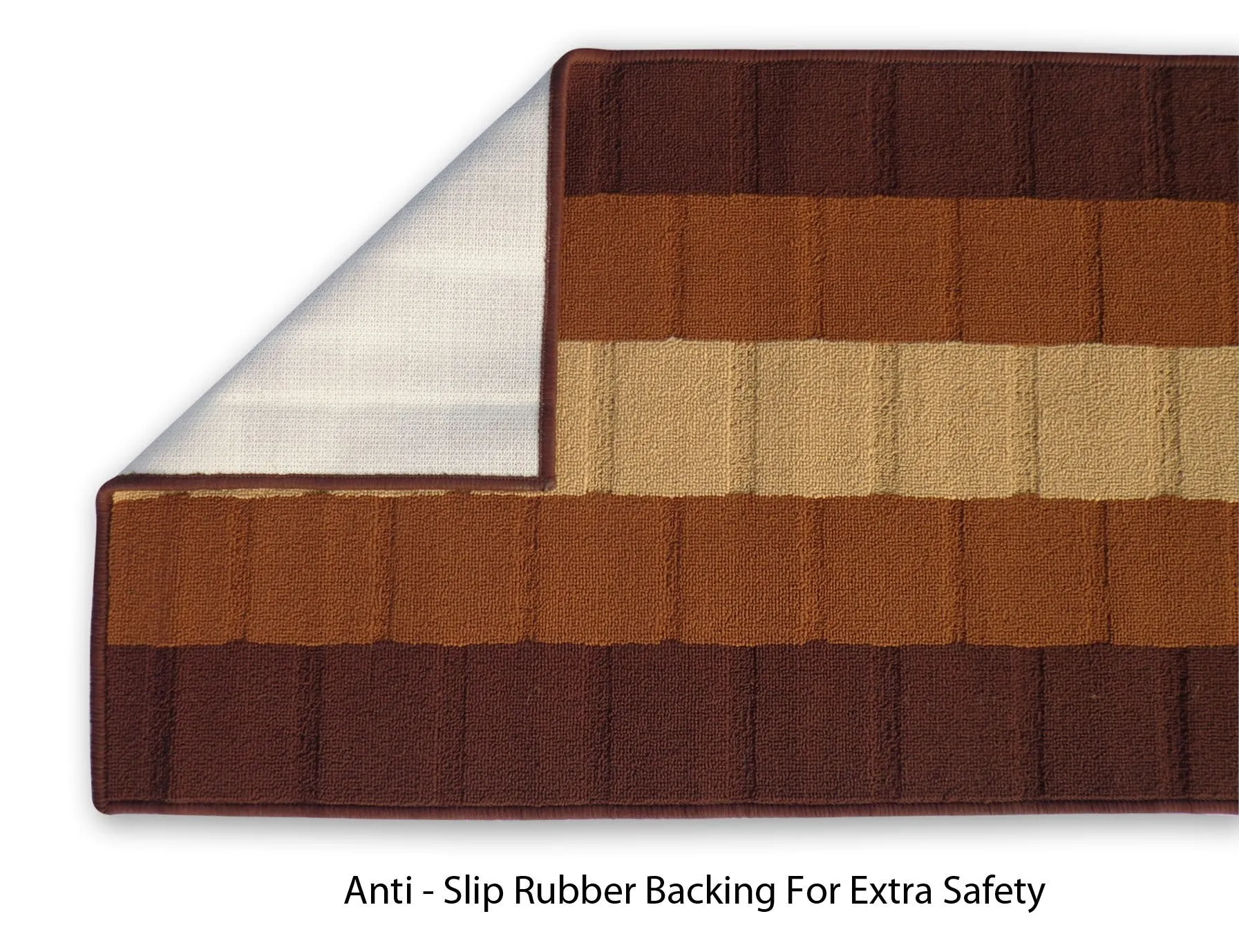 Status Contract Floor Mat (Brown, Nylon, Runner 55 x 140cm & Doormat 38 x 58cm)