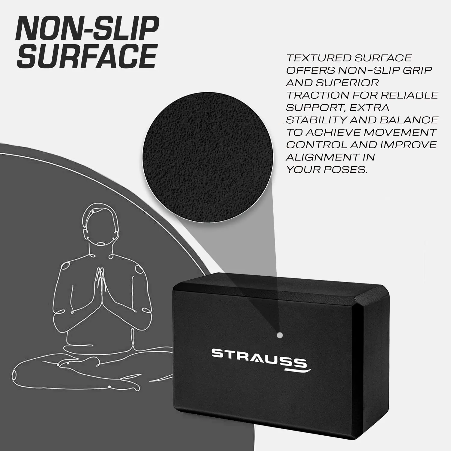 Strauss Cork Yoga Block