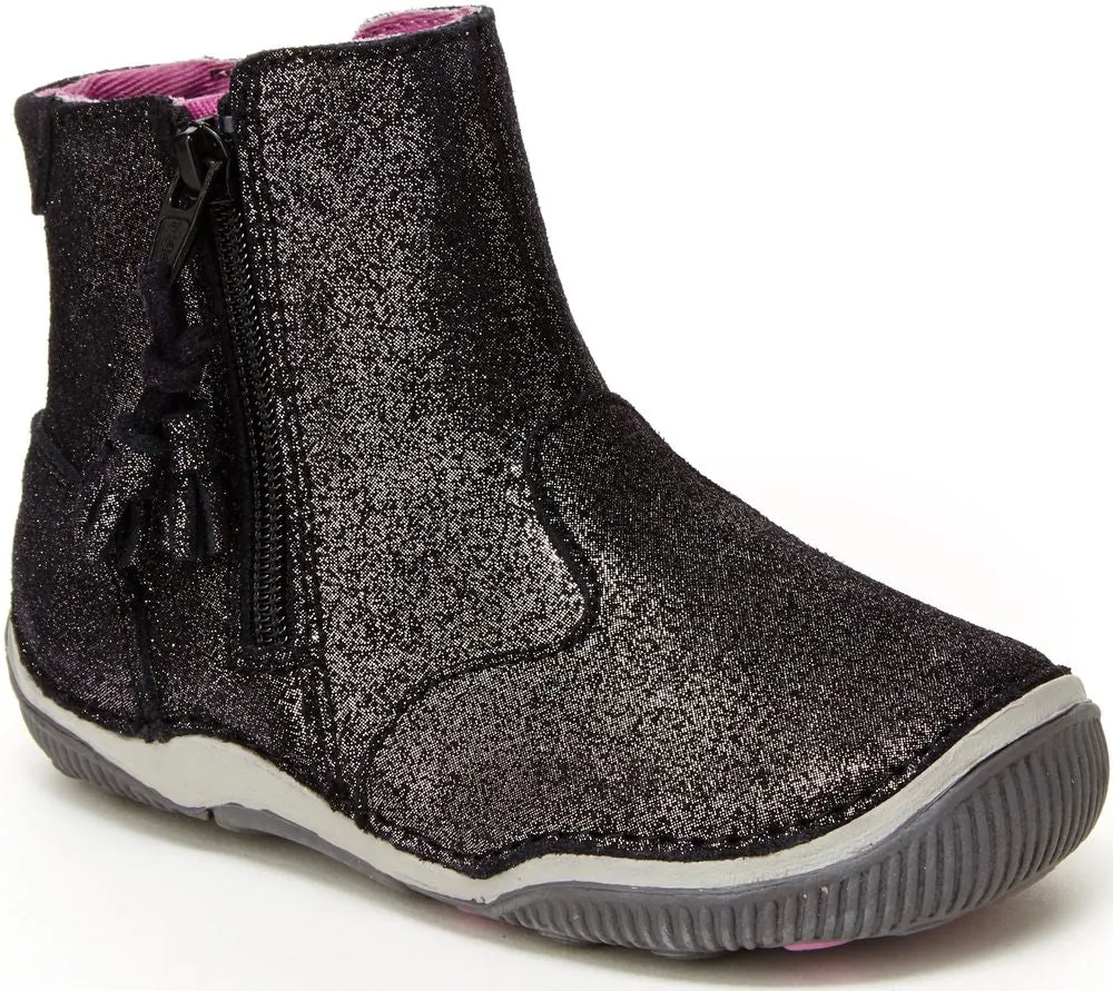 Stride Rite Black Sparkle SRT Zoe Shoe