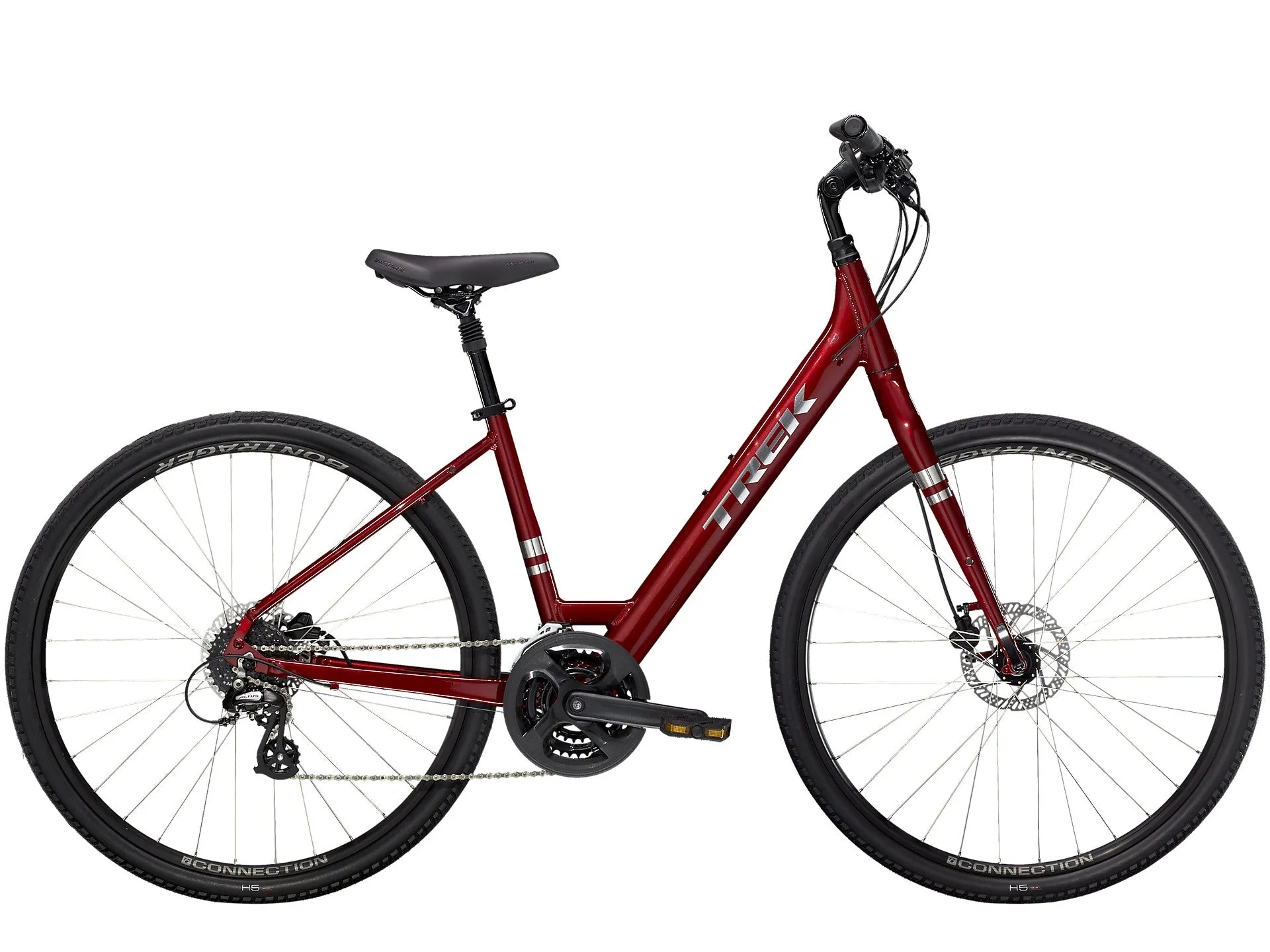 Trek Verve 2 Disc Lowstep Hybrid Bike (Unisex)