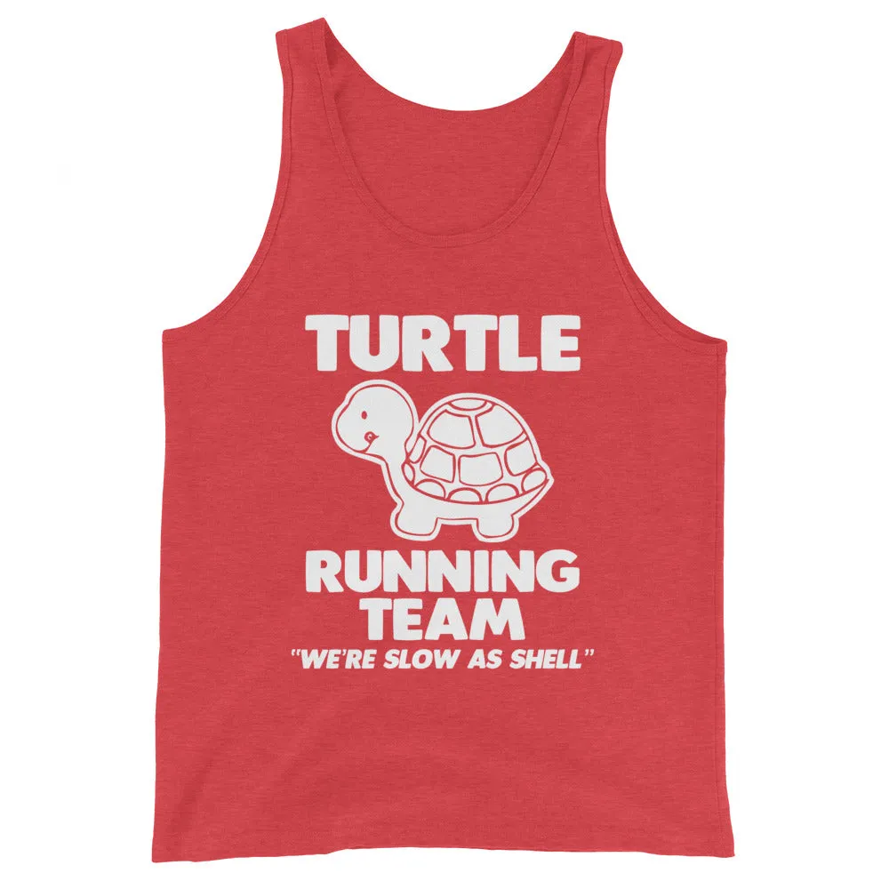 Turtle Running Team (We're Slow As Shell) Tank Top (Unisex)