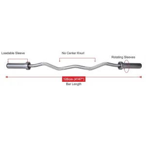 Usi Olympic Curl/tricep Bar 120cm/47