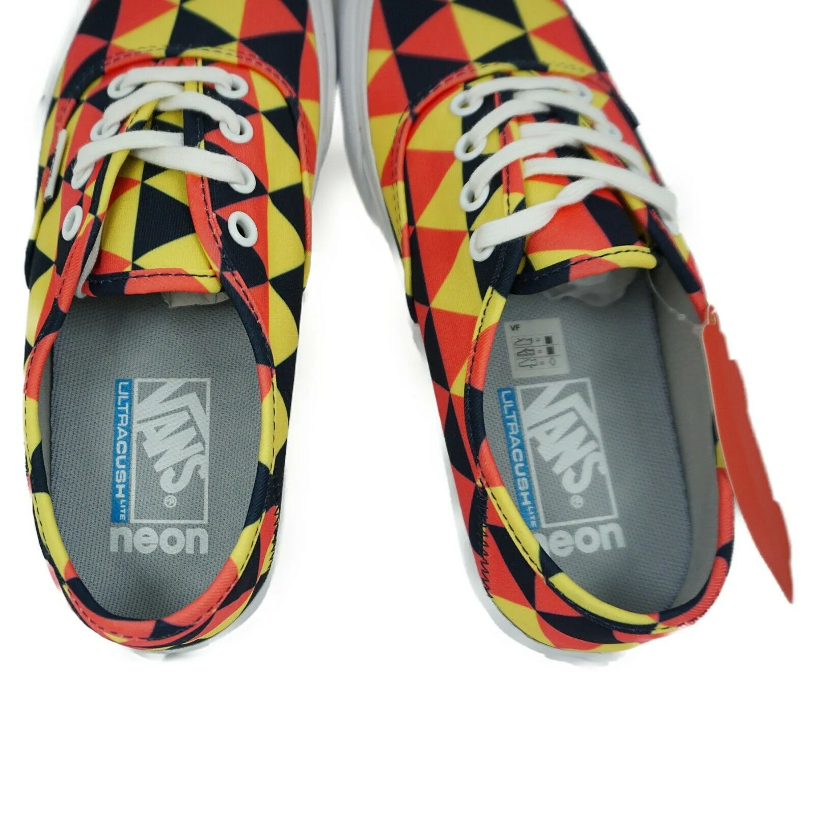 VN0A3MU6QB8 VANS Authentic SF Neon Triangles (Multi) Men Size 4.5 | Women Size 6