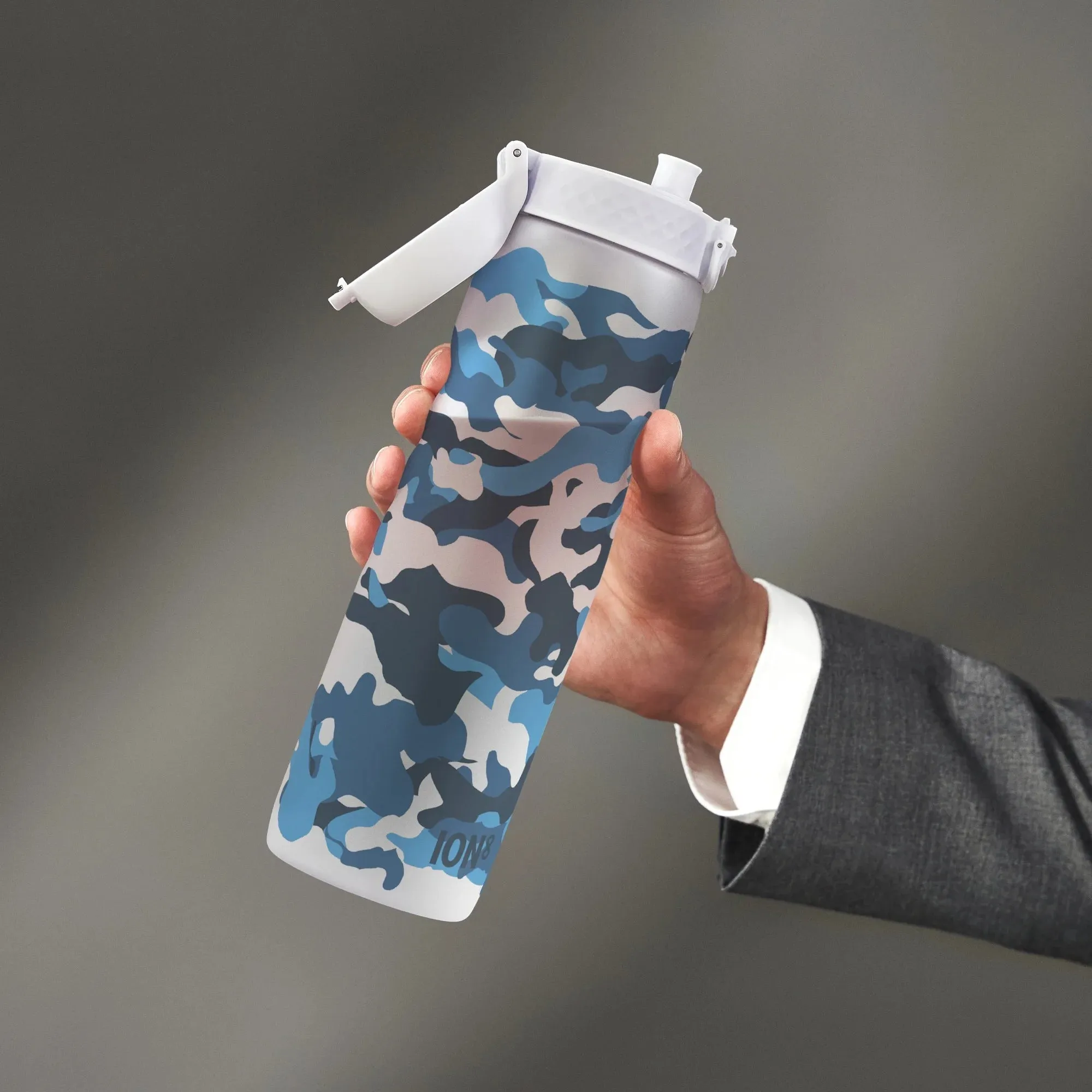 Water Bottle with Times to Drink, Recyclon, Camouflage, 1 Litre