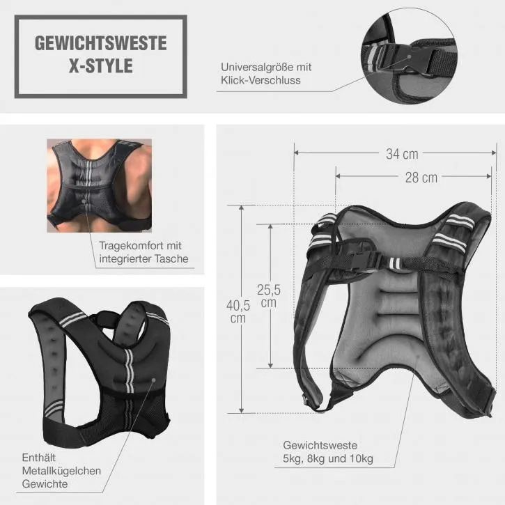 Weight Vest X-Style 10KG