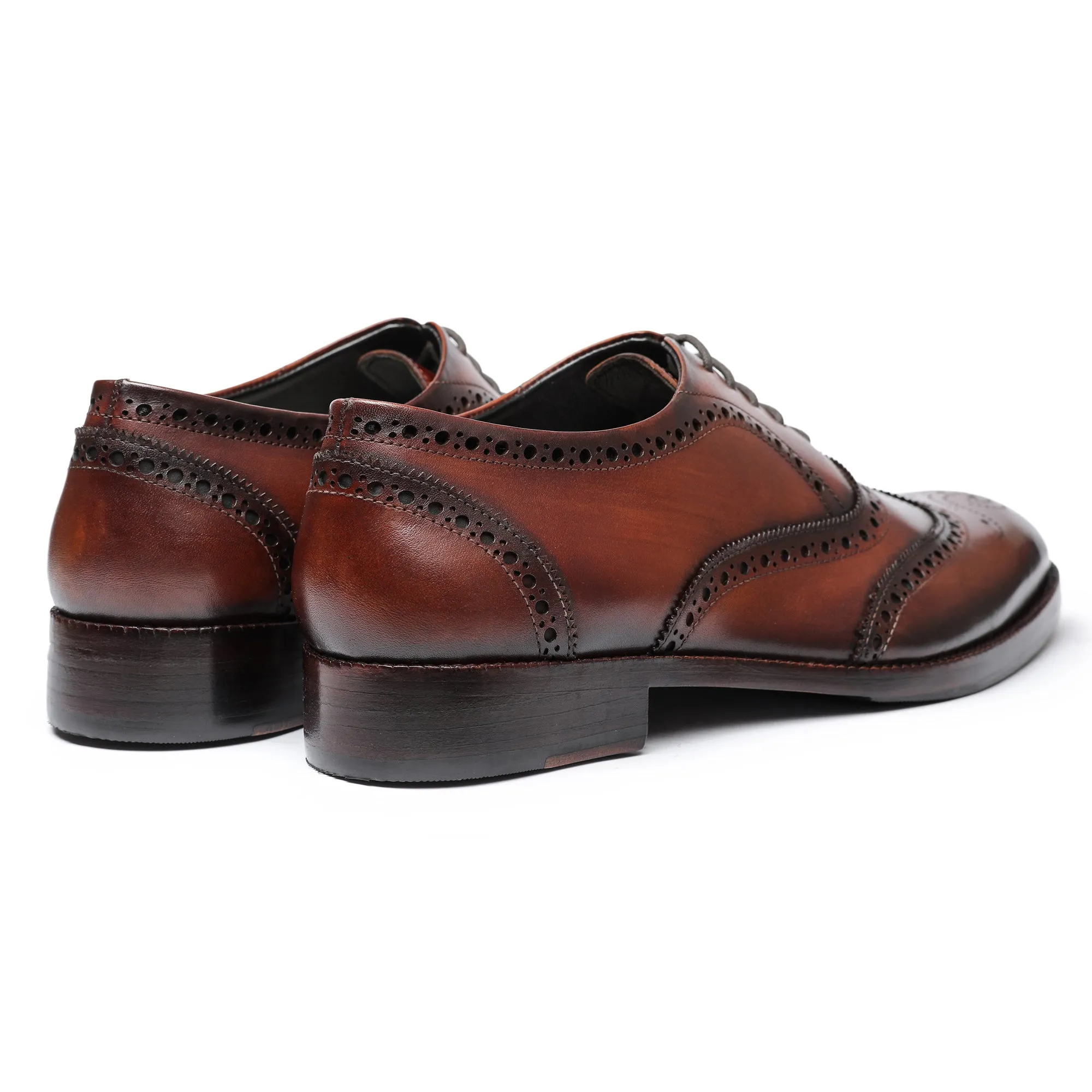 Wingtip Brogue Oxford- Dark Brown