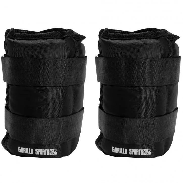 Wrist and Ankle Weights 2x 2.5KG - Black